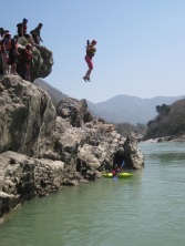 Me jumping of cliff into Ganges.jpg